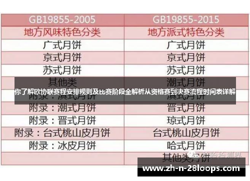 你了解欧协联赛程安排规则及比赛阶段全解析从资格赛到决赛流程时间表详解